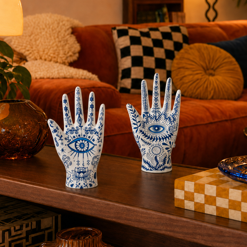 Mystic Eye Ceramic Hand