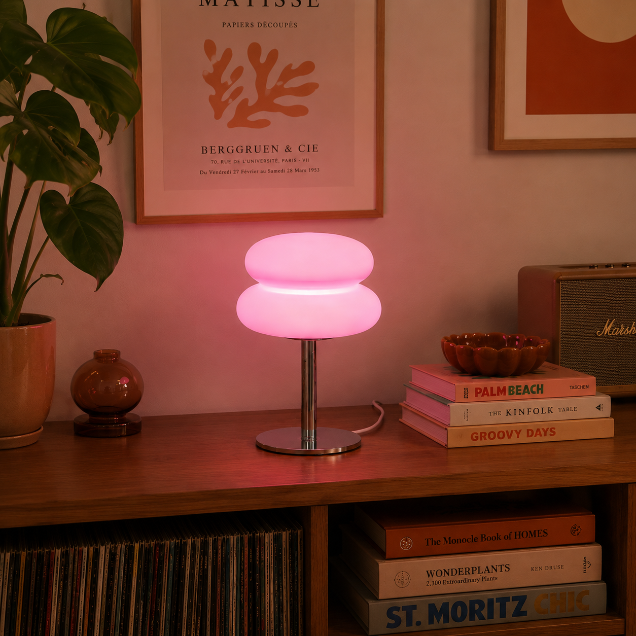 Bauhaus Table Lamp - Pink
