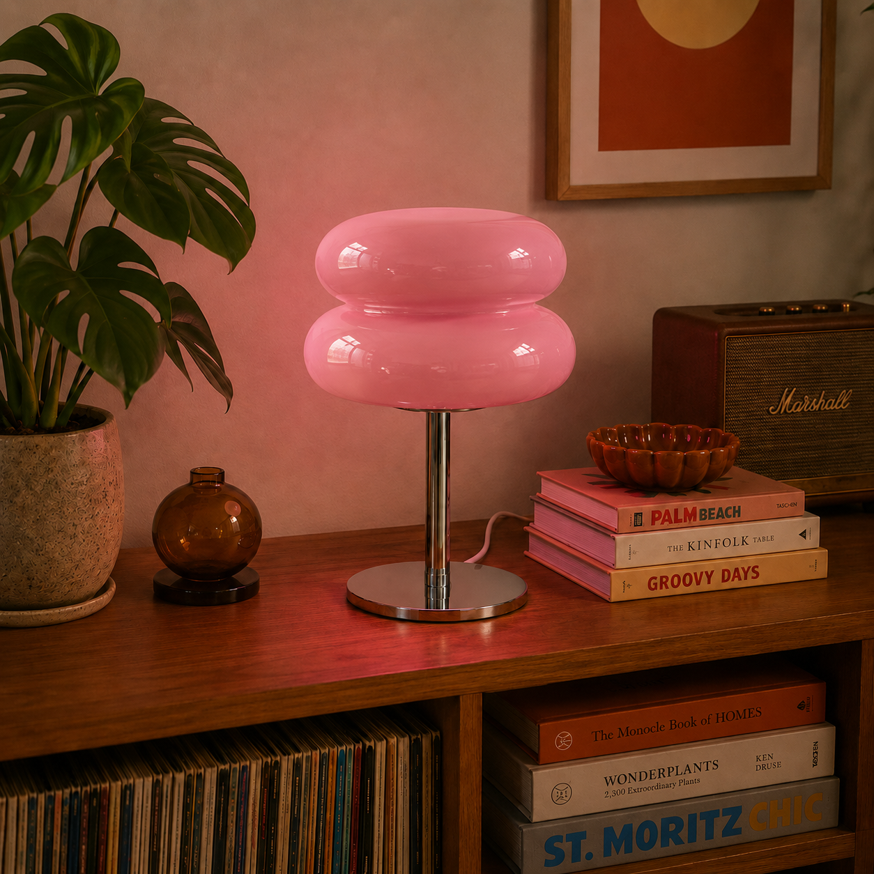 Halo Table Lamp - Pink