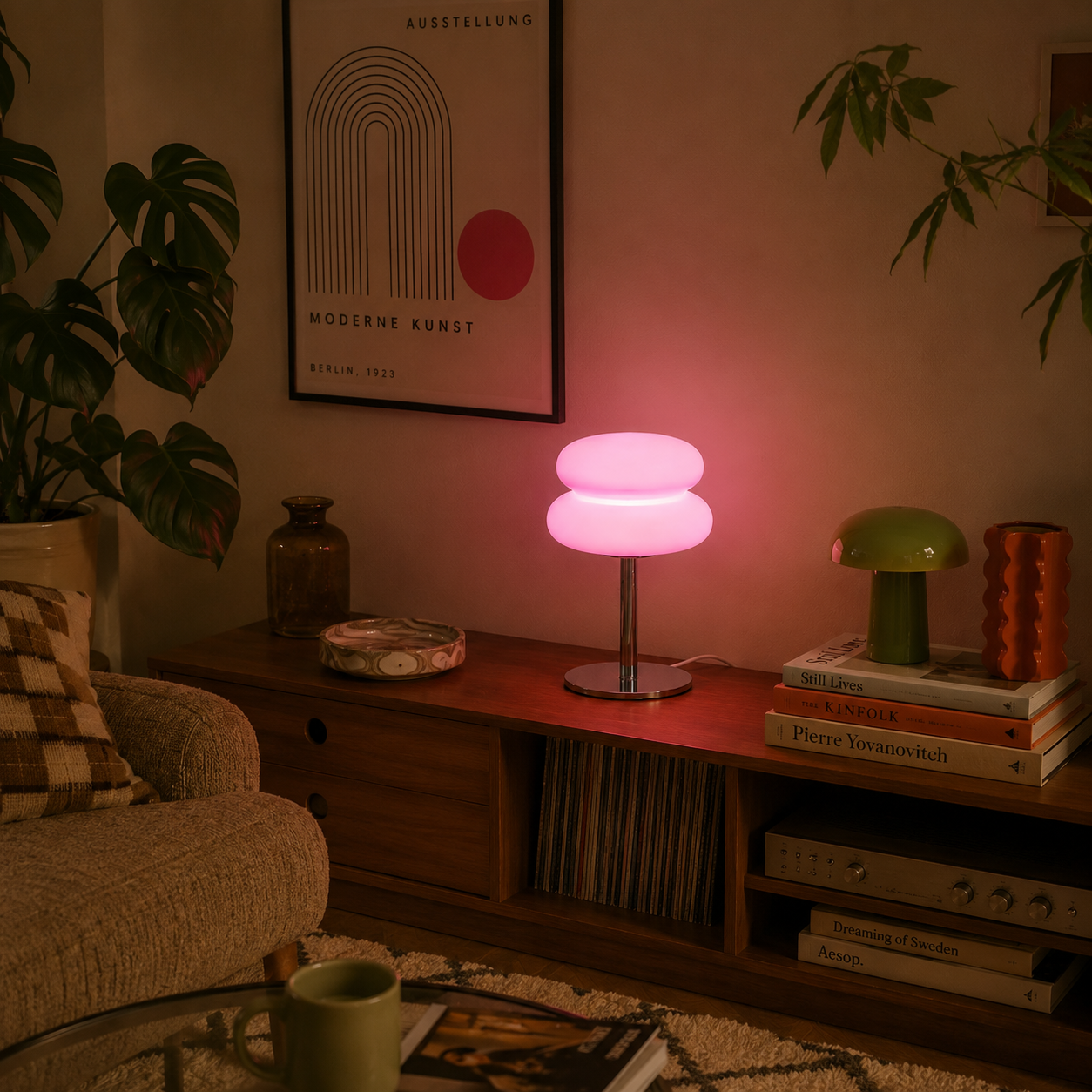 Bauhaus Table Lamp - Pink