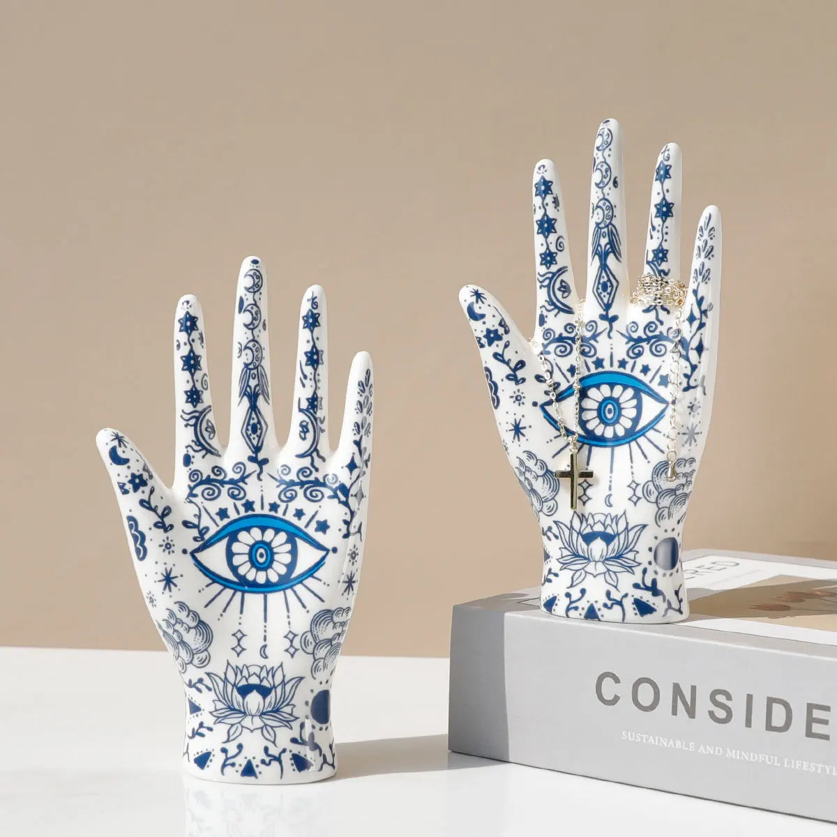 Mystic Eye Ceramic Hand