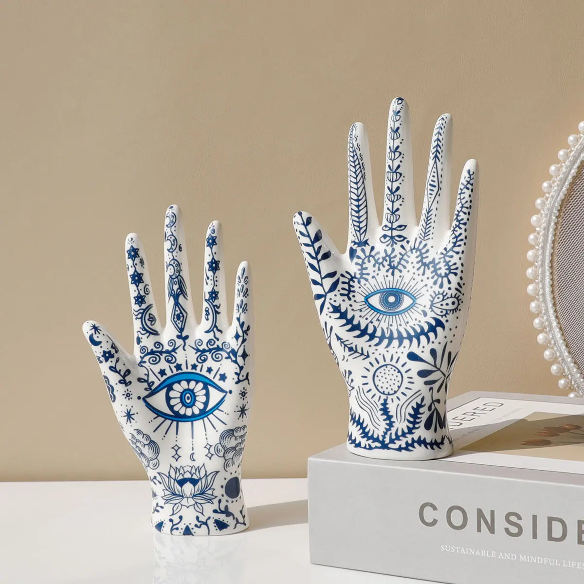 Mystic Eye Ceramic Hand