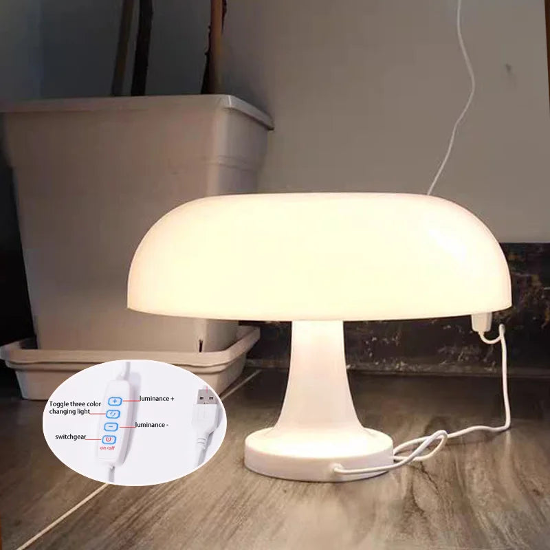 Nordic Mushroom Lamp - White