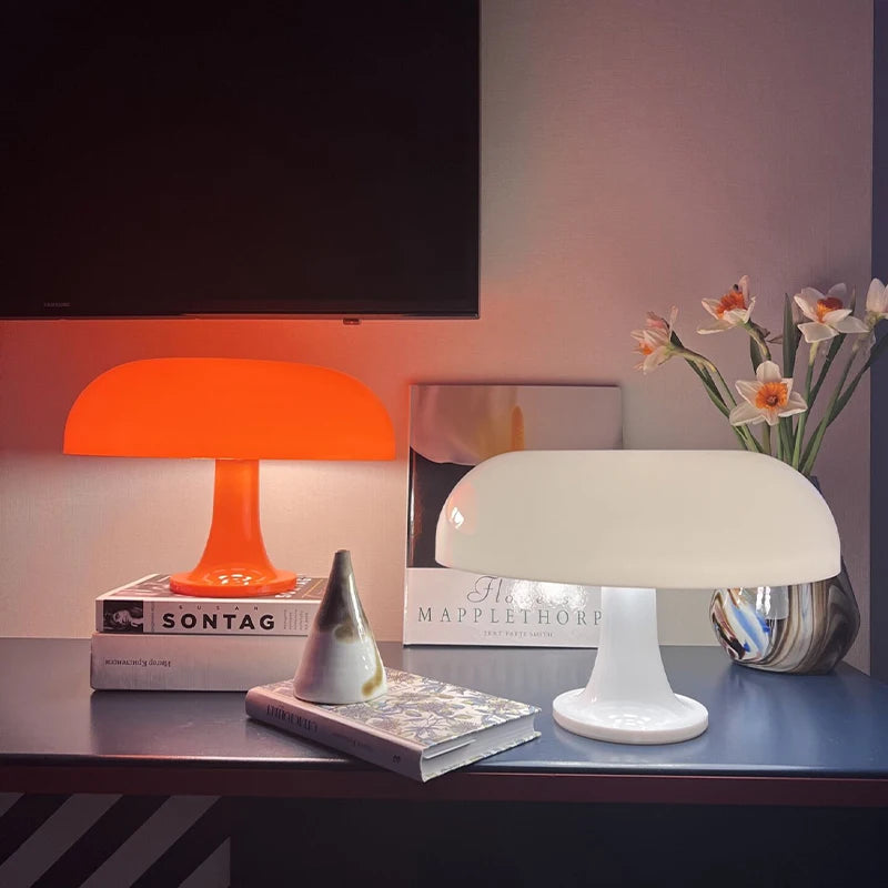 Nordic Mushroom Lamp - Orange