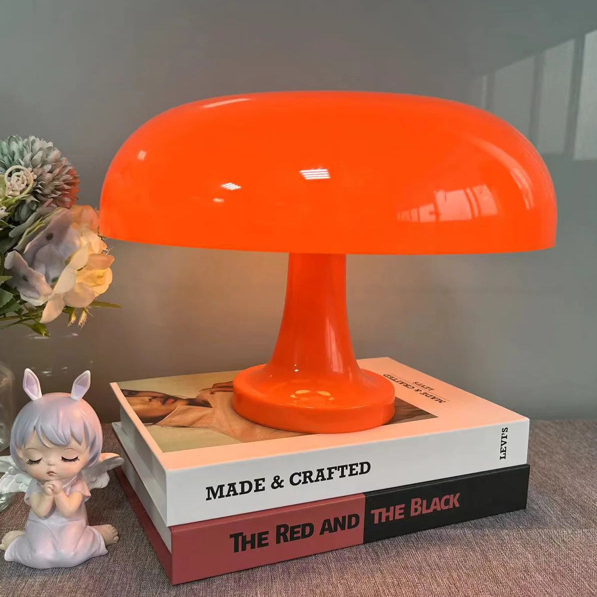 Nordic Mushroom Lamp - Orange