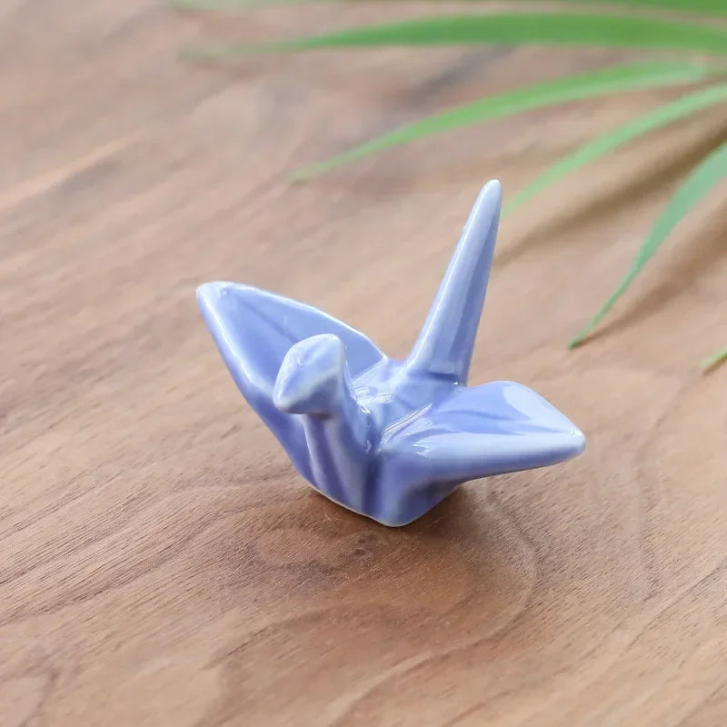 Paper Crane Ceramic Chopstick Rest