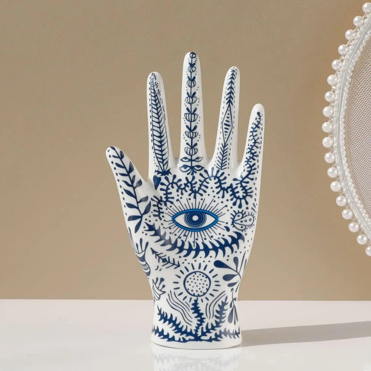 Mystic Eye Ceramic Hand
