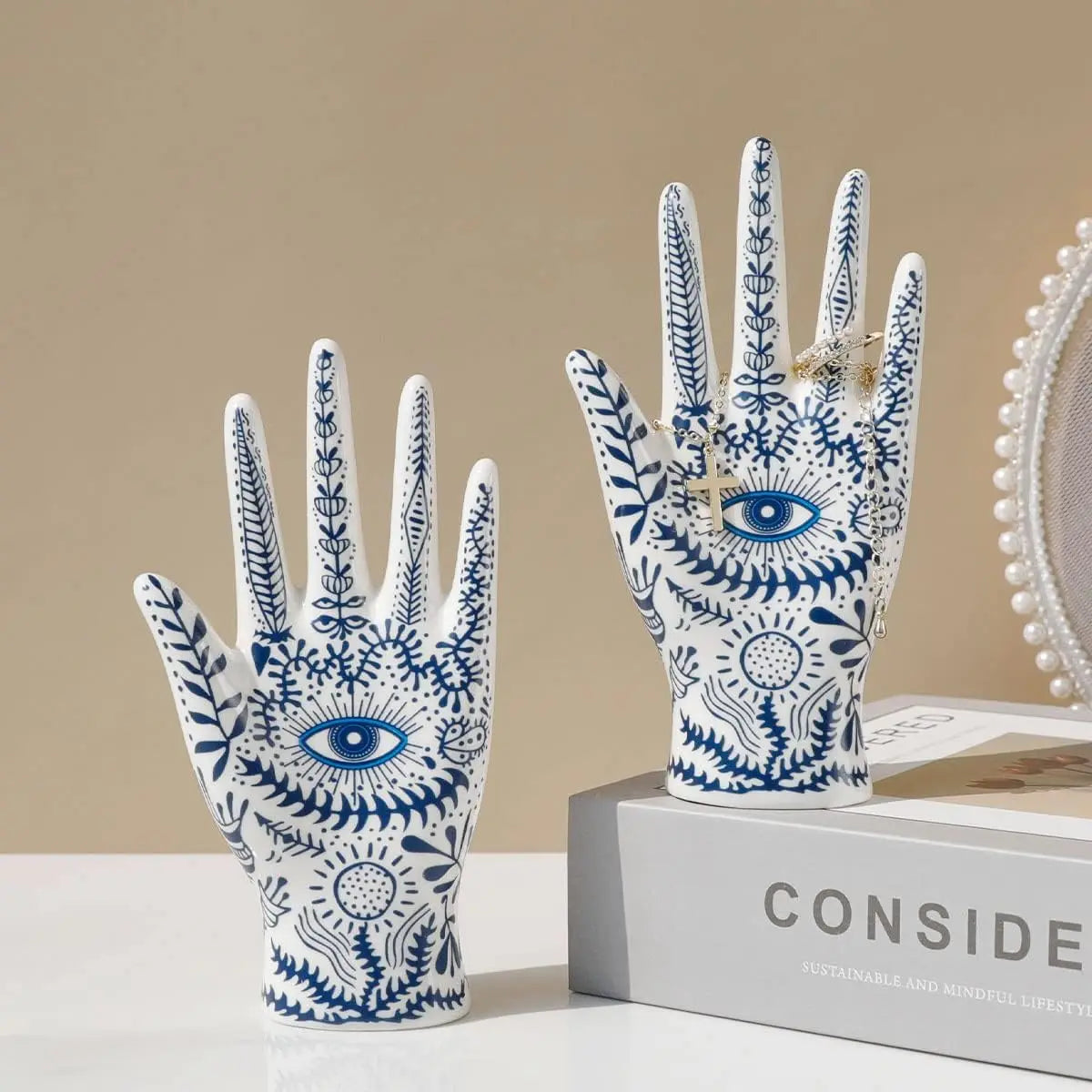 Mystic Eye Ceramic Hand