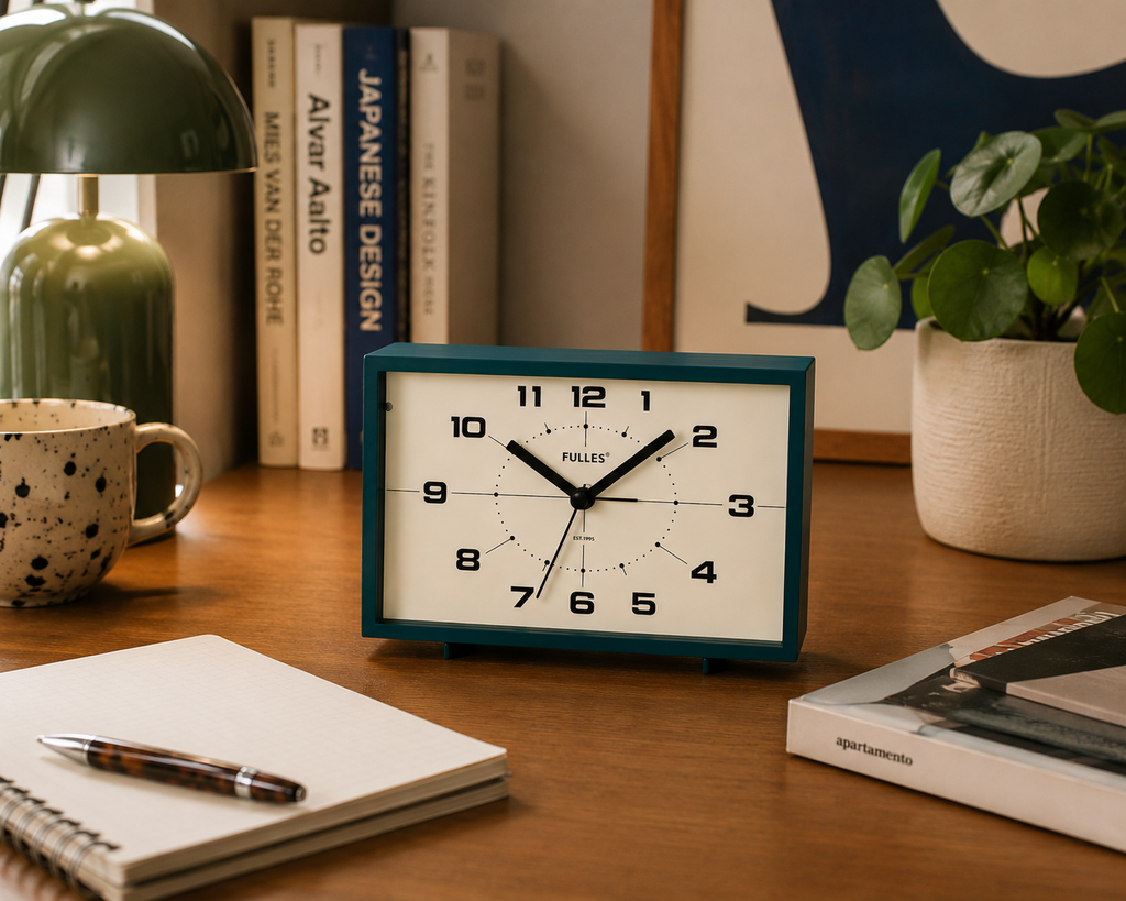 Retro Alarm Clock - Blue