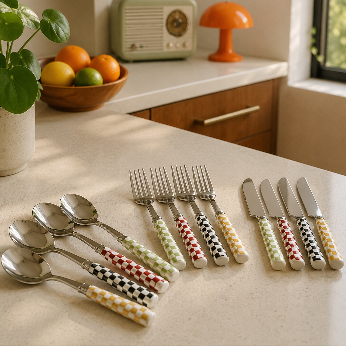 Checkmate Cutlery Set