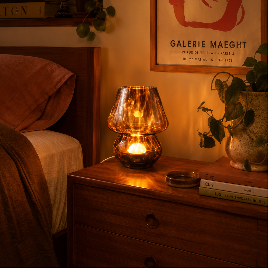 Amber Glow Table Lamp