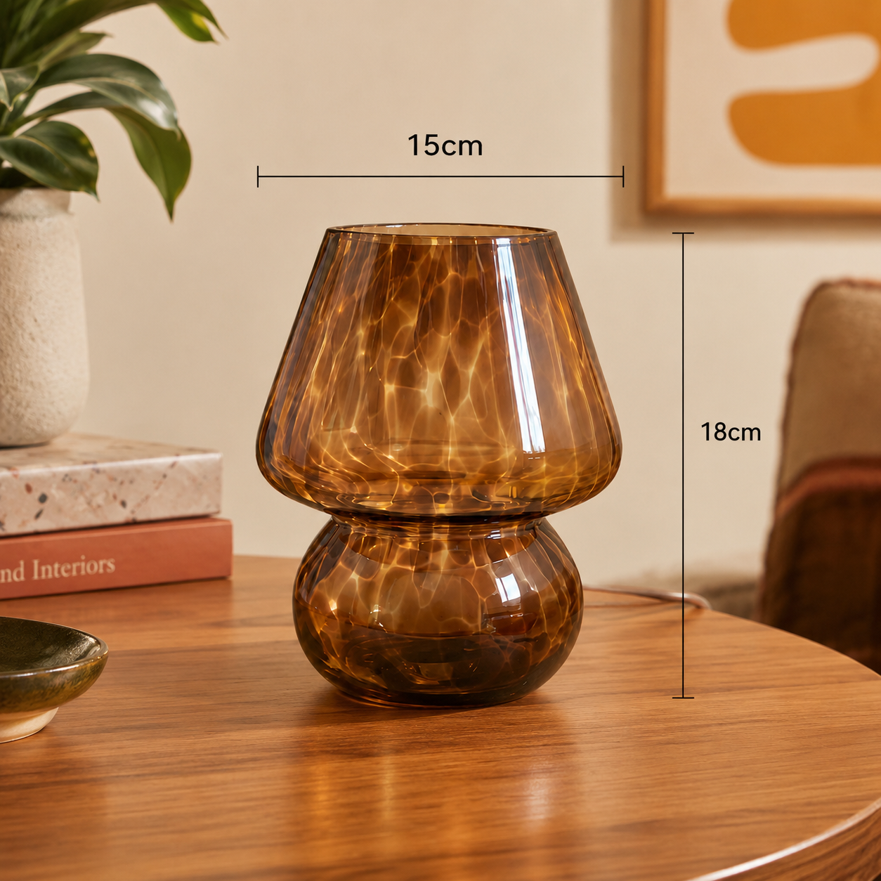 Amber Glow Table Lamp