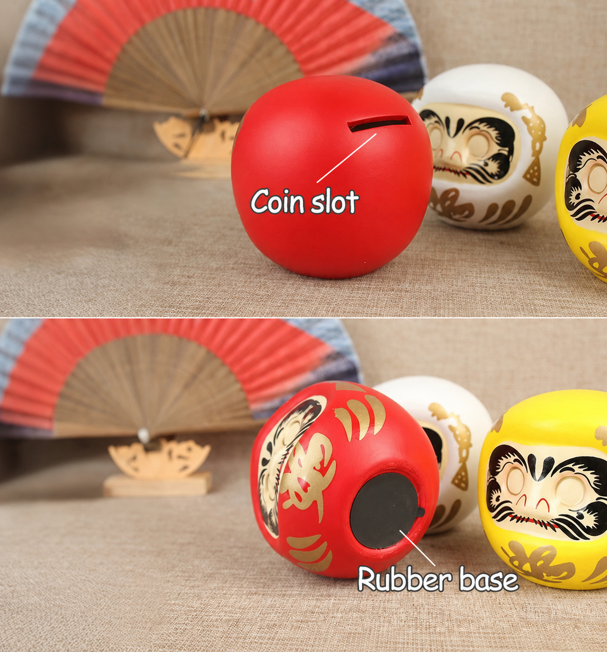 Lucky Daruma Money Box