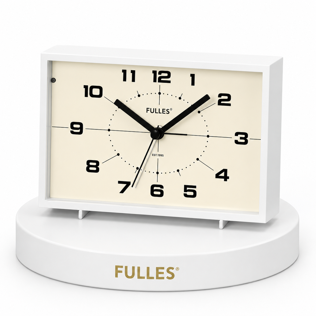 Retro Alarm Clock - White