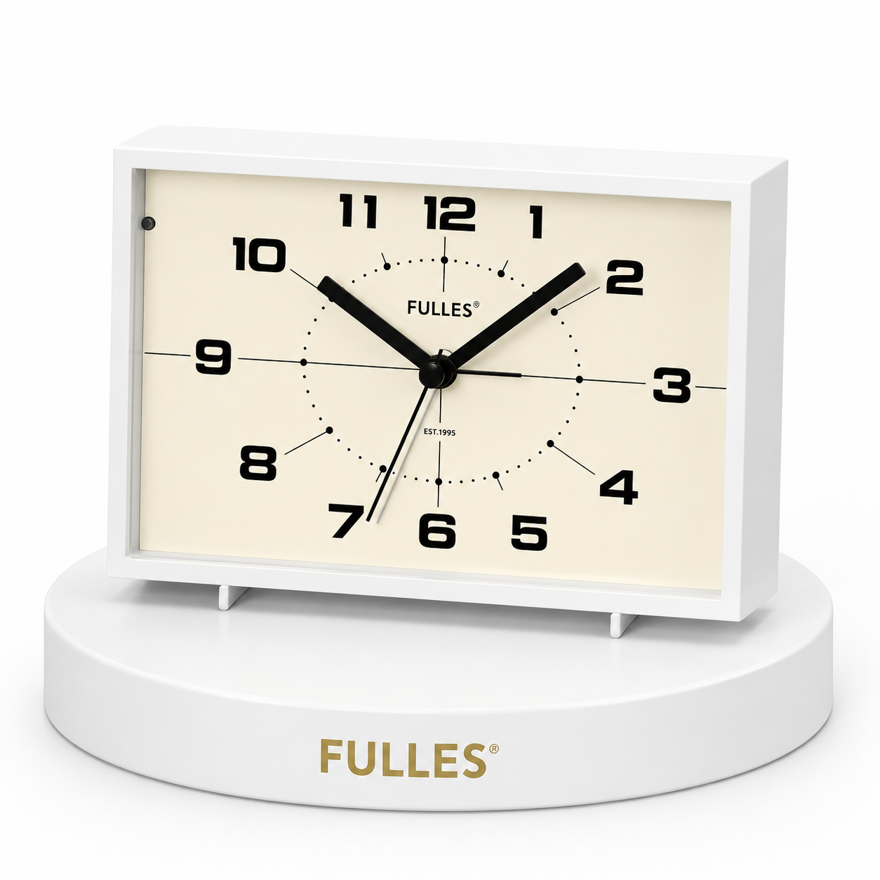 Retro Alarm Clock - White